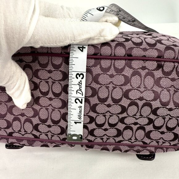Coach F70283 Signature Messenger Plum - Picture 6 of 12